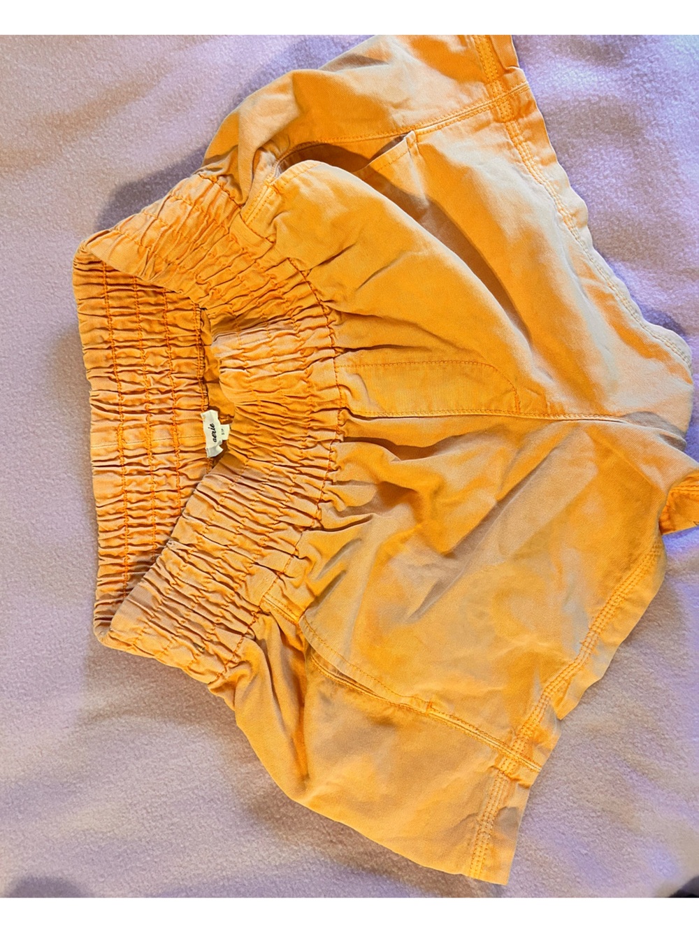 aerie Orange Elastic-Waist Women’s Shorts